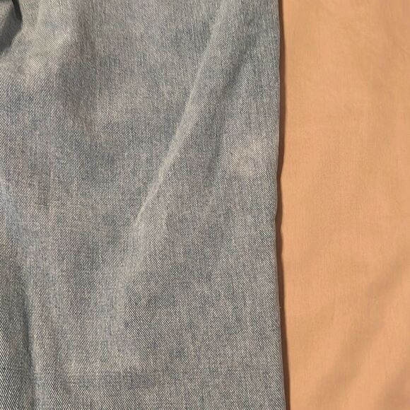 Boohoo size 12 distressed open knee straight leg jeans EUC - Picture 11 of 17